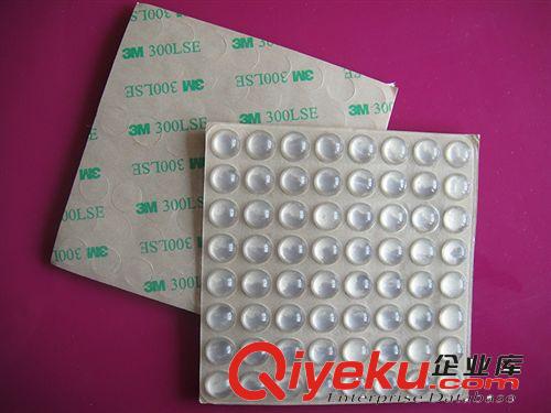 圓型平面白色硅膠墊  玻璃防撞透明膠墊  家具防滑3M膠墊原始圖片2