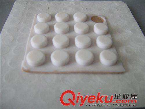 圓型平面白色硅膠墊  玻璃防撞透明膠墊  家具防滑3M膠墊原始圖片3