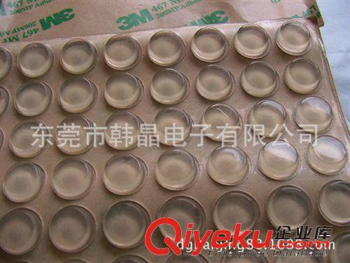 9*3.5平面圓柱型透明膠墊  電器防撞橡膠腳墊 硅膠防滑墊片原始圖片2