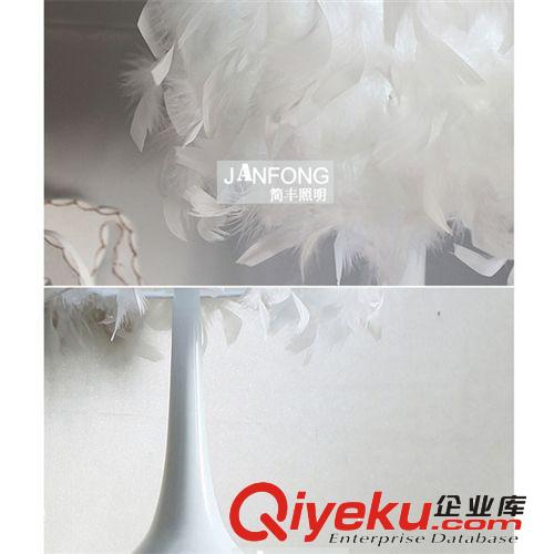 創(chuàng)意溫馨臺燈羽毛臺燈公主風臺燈原始圖片2