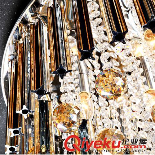 簡豐現(xiàn)代LED水晶吸頂燈現(xiàn)代簡約圓形水晶燈客廳臥室燈具燈飾原始圖片3