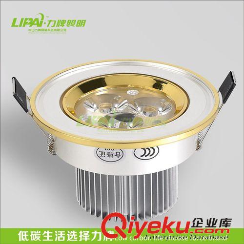 LED金色小3W射燈開孔5分分55MM直徑68MM可做調(diào)光射燈天花燈筒燈