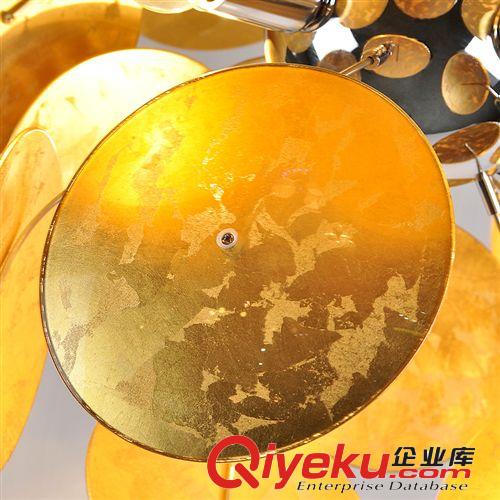 tj創(chuàng)意電鍍金色松果吊燈簡約現(xiàn)代客廳吊燈餐廳吊燈飾酒吧燈原始圖片3