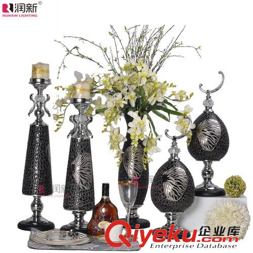 潤新廠家直銷批發新品歐式簡約gd陶瓷工藝品擺件套裝RD1035系列原始圖片2