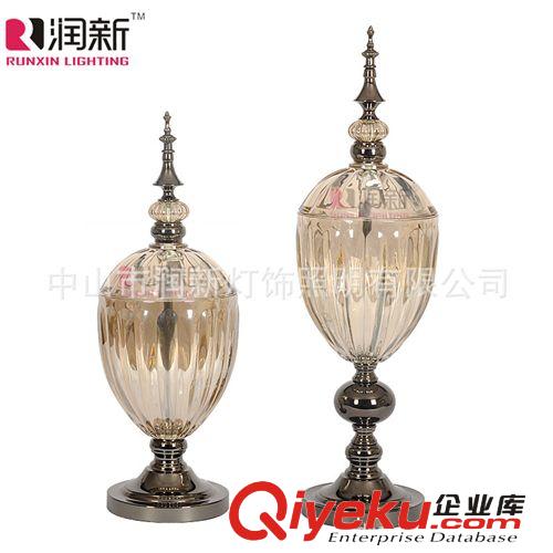 批發新款藍色玻璃工藝品 家居擺件 MS1757S系列