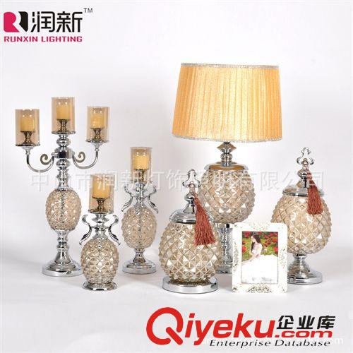 歐式后現(xiàn)代 玻璃家居飾品 擺件 新古典花瓶 燭臺(tái) 果盤MT1767系列