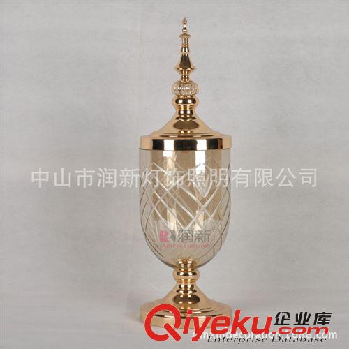 歐式后現代 玻璃家居飾品 擺件 新古典花瓶 燭臺 果盤MS1459系列原始圖片3