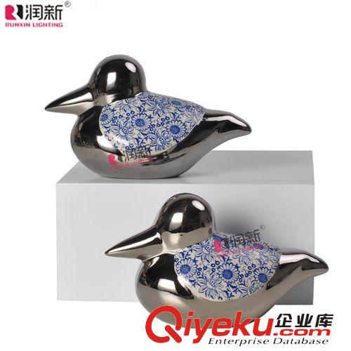 廠家直銷批發中式復古青花陶瓷工藝家居飾品擺件樣板間裝飾RD1040原始圖片2