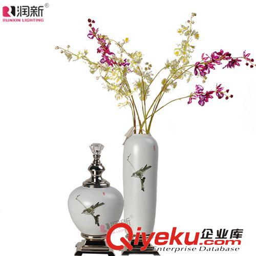 潤新廠家直銷批發(fā)新品歐式簡約gd陶瓷工藝品擺件套裝RD1058系列原始圖片2