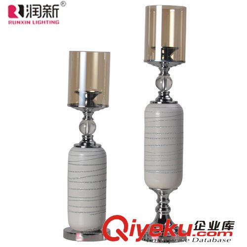 廠家直銷批發(fā)歐式簡約gd大氣別墅餐桌燭臺(tái)擺設(shè)樣板房裝飾RZ1017