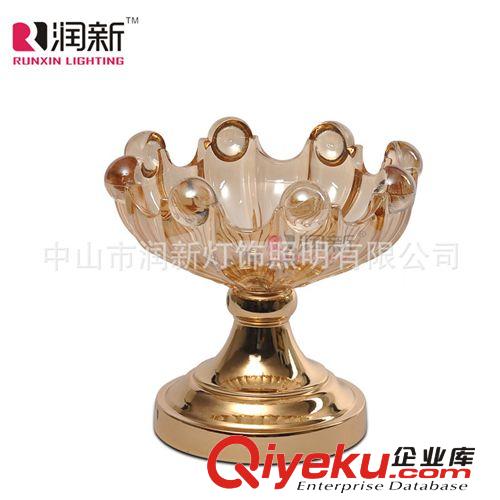 歐式后現(xiàn)代 玻璃家居飾品 擺件 新古典花瓶 燭臺 果盤MS1459系列原始圖片2
