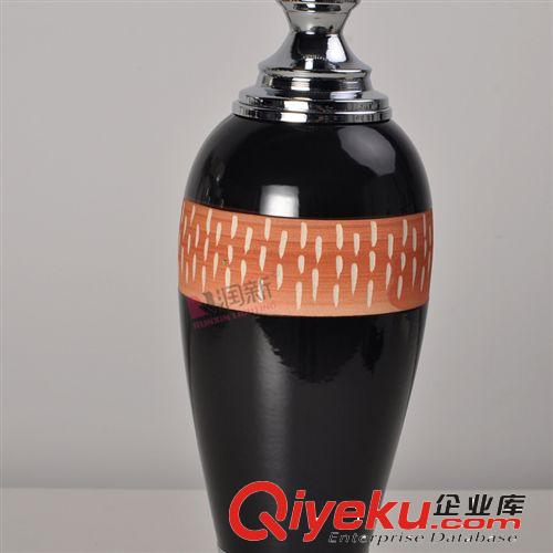 歐式簡約大氣別墅客廳餐桌擺設(shè)花瓶 陶瓷家居飾品花插花器RV1021原始圖片2