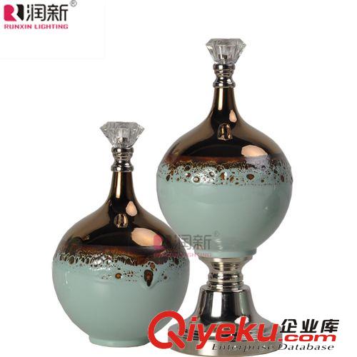 廠家直銷古典簡約陶瓷家居裝飾品擺件臺燈系列樣板間裝飾品RD1048原始圖片2
