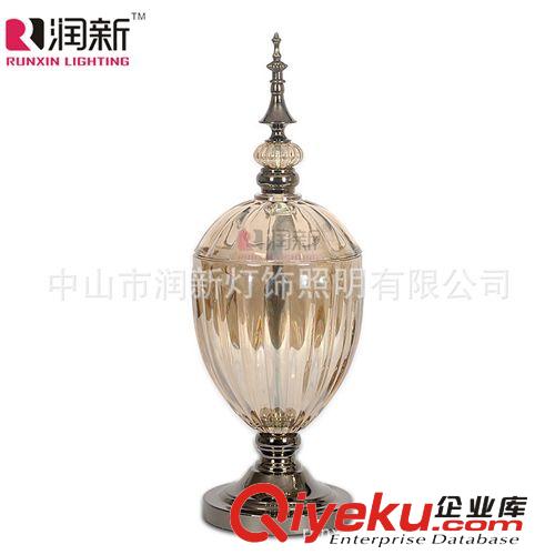 熱銷歐式后現代玻璃家居飾品 獎杯擺件 軟裝飾品 MS1084L系列原始圖片2