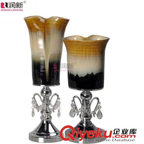 歐式簡(jiǎn)約gd別墅客廳餐桌擺設(shè)花瓶 陶瓷家居飾品花插花器RV1053原始圖片2