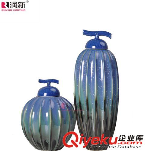 潤新新品廠家直銷批發歐式簡約陶瓷工藝品裝飾擺件糖果罐RD1044