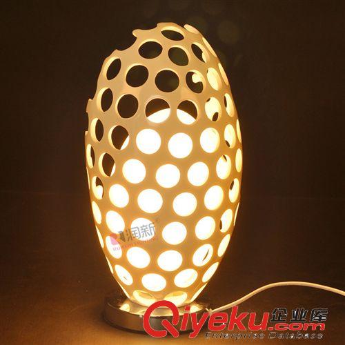 潤新批發(fā)歐式現(xiàn)代時尚創(chuàng)意窩巢龍蛋式臺燈酒店臥室床頭照明R898原始圖片2
