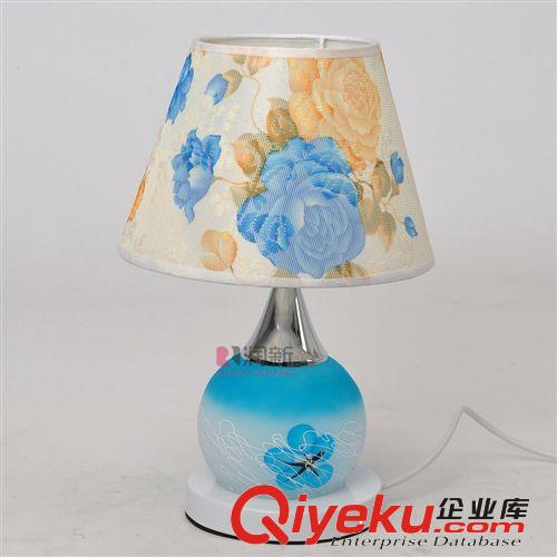 時尚可愛書房兒童房臺燈彩色玻璃工藝照明燈R909B紅色婚慶臺燈