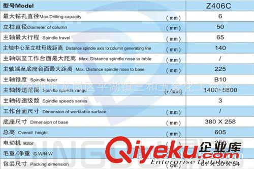 批發(fā)供應(yīng) 高速精密臺(tái)鉆床/浙江西菱/Z406原始圖片2