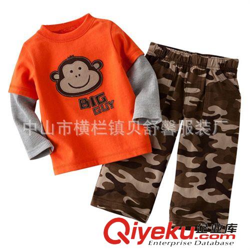 2014春款童裝批發|品牌童套裝|新款外貿原單童裝|短袖寶寶套裝