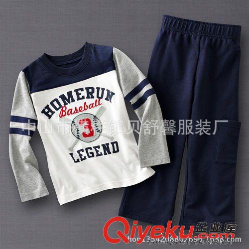 2014春款童裝批發|品牌童套裝|外貿原單童裝長袖寶寶套裝童T恤