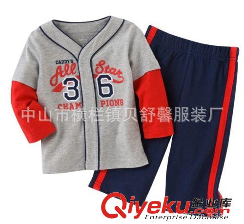 2014春款童裝批發|品牌童套裝|新款外貿原單童裝|短袖寶寶套裝原始圖片3