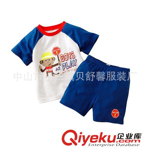 2014春款新款童裝批發(fā)|品牌兒童套裝|外貿(mào)原單童裝|短袖T恤純棉原始圖片3