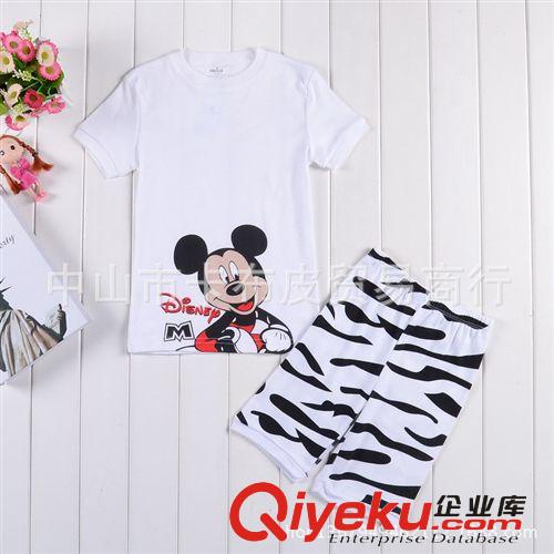 歐美卡通disney米奇男兒童短袖家居套裝/babygap家居服 廠家直銷原始圖片2