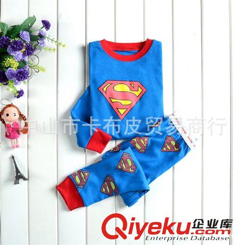 歐美熱銷款super man超可愛童套裝/gap家居服全棉外貿童裝男童