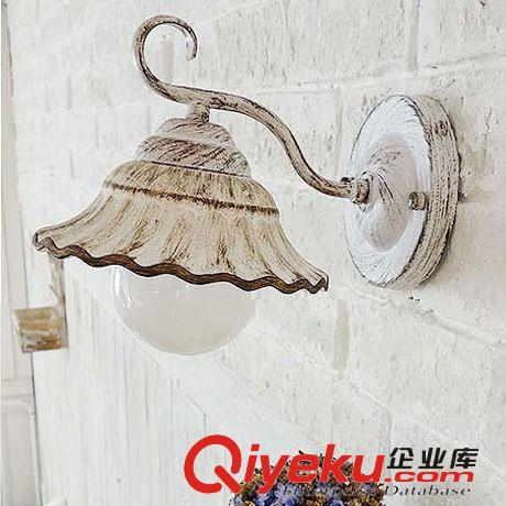 簡約田園陶瓷壁燈 時尚溫馨臥室床頭壁燈 過道壁燈鏡前燈餐廳燈具原始圖片3