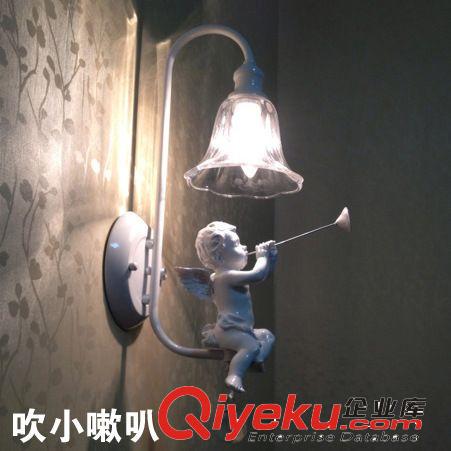個(gè)性小天使壁燈\走廊照明服裝店鋪創(chuàng)意燈飾\臥室床頭柜兒童卡通燈原始圖片2
