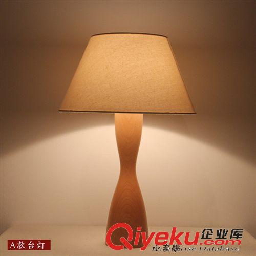北歐美式鄉(xiāng)村創(chuàng)意復(fù)古燈飾簡(jiǎn)約護(hù)眼臺(tái)燈學(xué)生學(xué)習(xí)臥室手工木頭臺(tái)燈