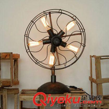 復(fù)古酒店燈具 美式鄉(xiāng)村鐵藝床頭臥室燈 北歐宜家創(chuàng)意酒店展廳臺(tái)燈原始圖片2