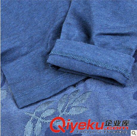 2014女士莫代爾舒適刺繡雙色提花打底女士保暖內(nèi)衣套裝 秋衣秋褲原始圖片2
