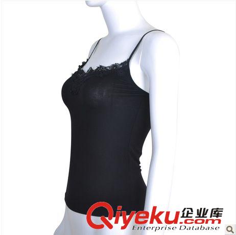 棉時(shí)代女士性感蕾絲寬肩背心 莫代爾打底衫背心 小背心女批發(fā)