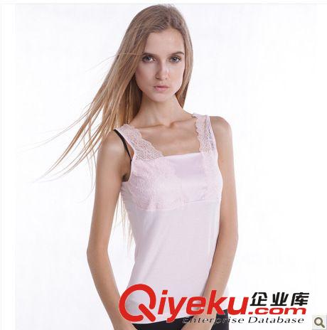 棉時(shí)代女士性感蕾絲寬肩背心 莫代爾打底衫背心 小背心女批發(fā)原始圖片3