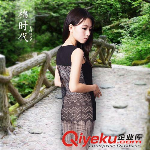 夏季新款女士吊帶背心 無袖二色拼接小背心批發 吊帶背心 打底衫
