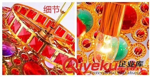 廠家直批 太陽花水晶燈籠360度旋轉適用廊道陽臺酒樓店鋪裝飾照明
