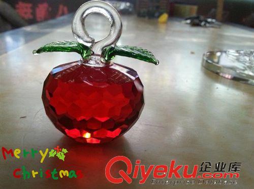 廠家 直批K9水晶七彩蘋(píng)果樹(shù)水晶工藝品支持混批送禮家裝店裝必備原始圖片2