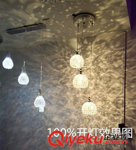 廠家直批 簡約現(xiàn)代水晶吊燈餐廳吧臺家居店鋪等照明裝飾燈具原始圖片3