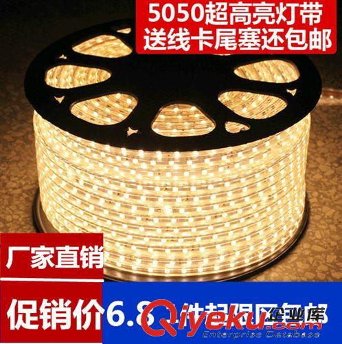 廠家直批 5050LED裝飾防水超亮亮燈帶1件起批送插頭插針節能環保