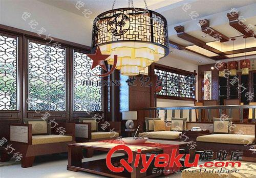 清明古典吊燈 中式實木吊燈 客廳燈 茶樓燈 酒店工程燈具9526原始圖片2
