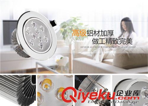 銀色9*1W LED天花燈，LED射燈