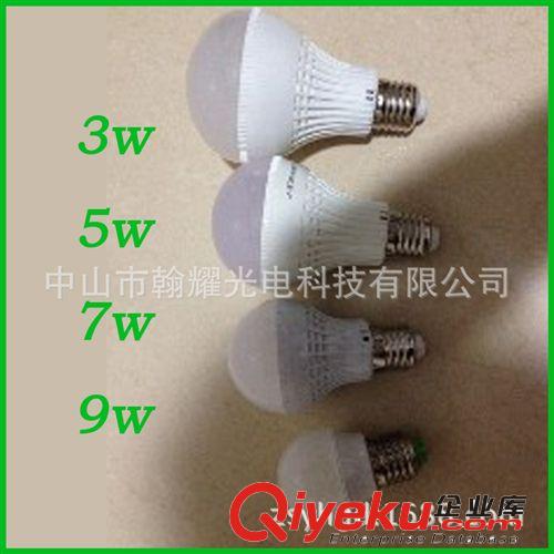 led球泡燈E27螺口代替白熾燈 led節(jié)能燈批發(fā)3W led球泡燈