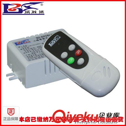 佰勝德BSDE-DT2K tj遙控?zé)纛^一拖二 220V遙控開關(guān) 無線開關(guān)單路