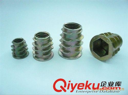 燈飾燈具配件內外牙 細牙家具螺母m10*1牙*15高預埋螺母彩鋅原始圖片2