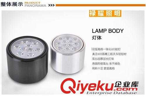 祿耀廠家供應(yīng) 新款優(yōu)質(zhì)9W明裝LED筒燈 LED天花射燈天花燈商照家裝原始圖片2