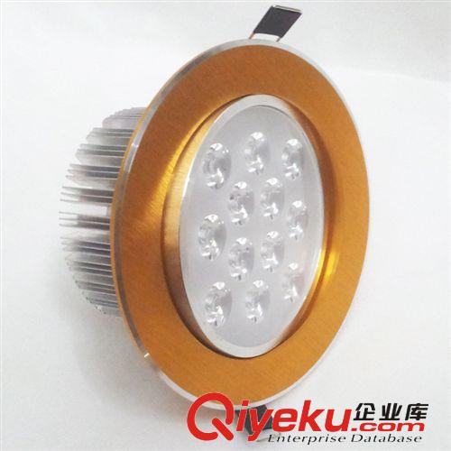 直銷LED金色天花燈外殼套件 9W 12W拉絲天花燈外殼 LED燈殼配件原始圖片2