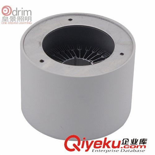 LED明裝吸頂筒燈外殼套件 LED明裝筒燈外殼配件9W 12WLED筒燈外殼原始圖片3