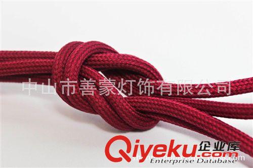 供應歐規 彩色編織電源線插頭開關線